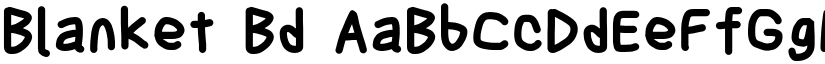 Blanket Bd font