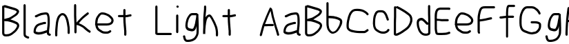 Blanket Light font