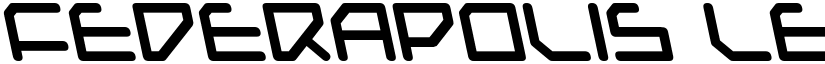 Federapolis Leftalic Bold font