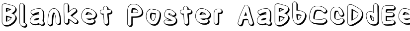 Blanket Poster font