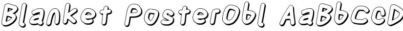 Blanket PosterObl font