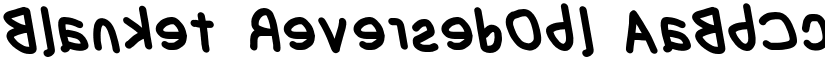 Blanket ReversedObl font