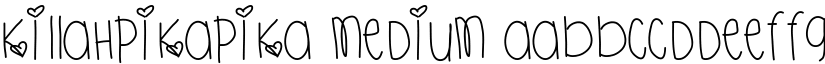 KillahPikaPika Medium font