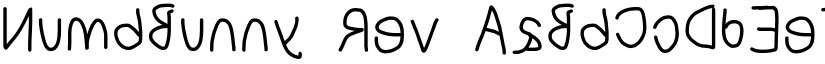 NumbBunny Rev font