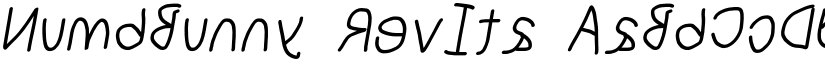 NumbBunny RevIta font