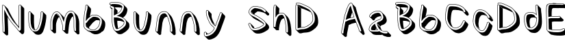 NumbBunny ShD font