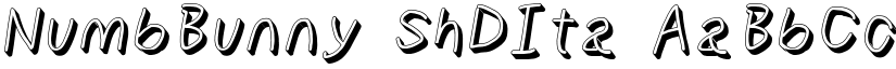 NumbBunny ShDIta font