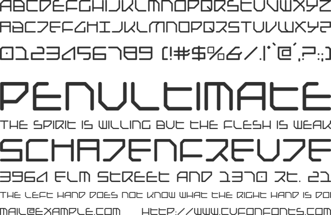 Federapolis font preview