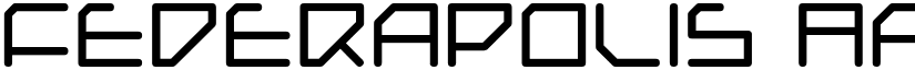 Federapolis font