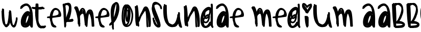 WatermelonSundae Medium font