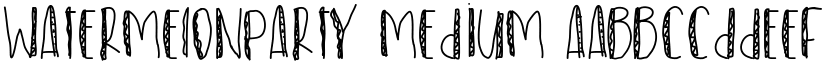WatermelonParty Medium font
