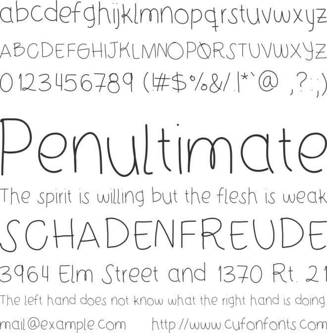 21stCenturyJuliet font preview