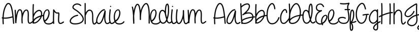 Amber Shaie font download