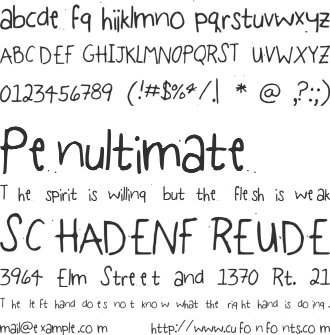 BasicBaby font preview