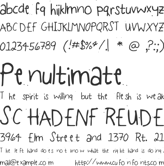 BasicBaby font preview