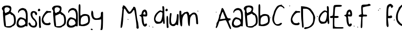 BasicBaby Medium font