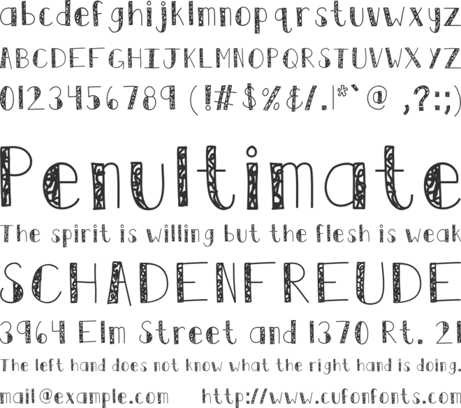 KBSwirlNTwirl font preview