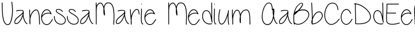 VanessaMarie Medium font