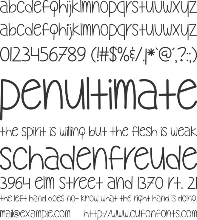 My Oh My font preview