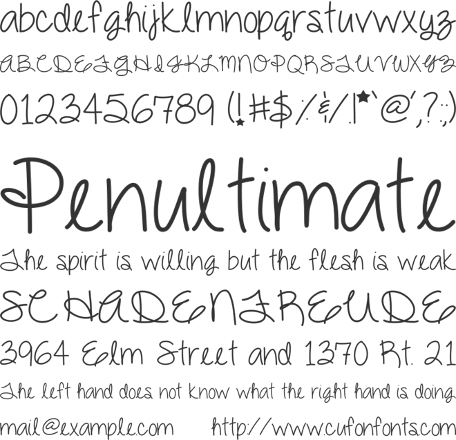 DazzlingDivas font preview