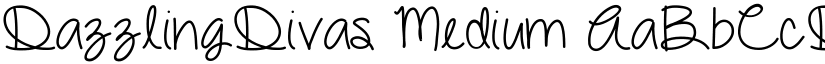 DazzlingDivas Medium font