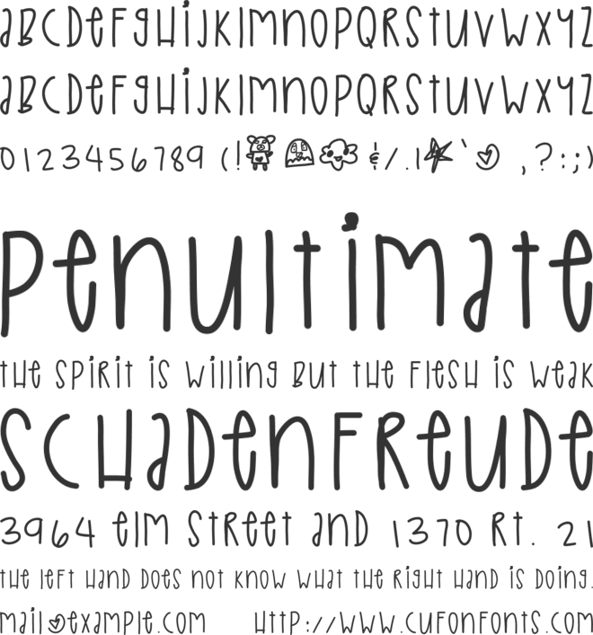 IcePrincess font preview