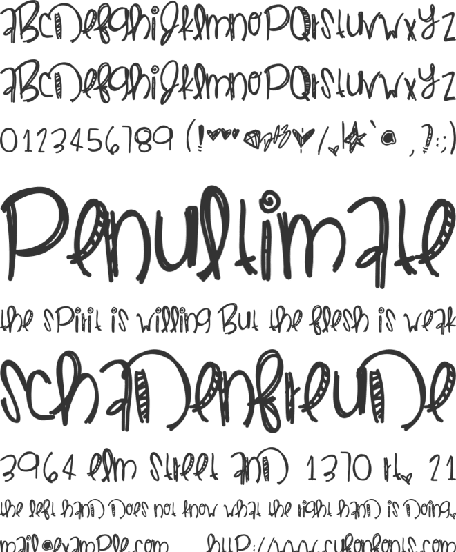 DirtyPop font preview