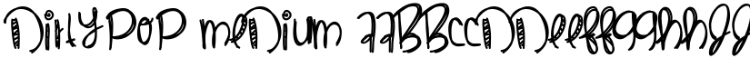DirtyPop Medium font
