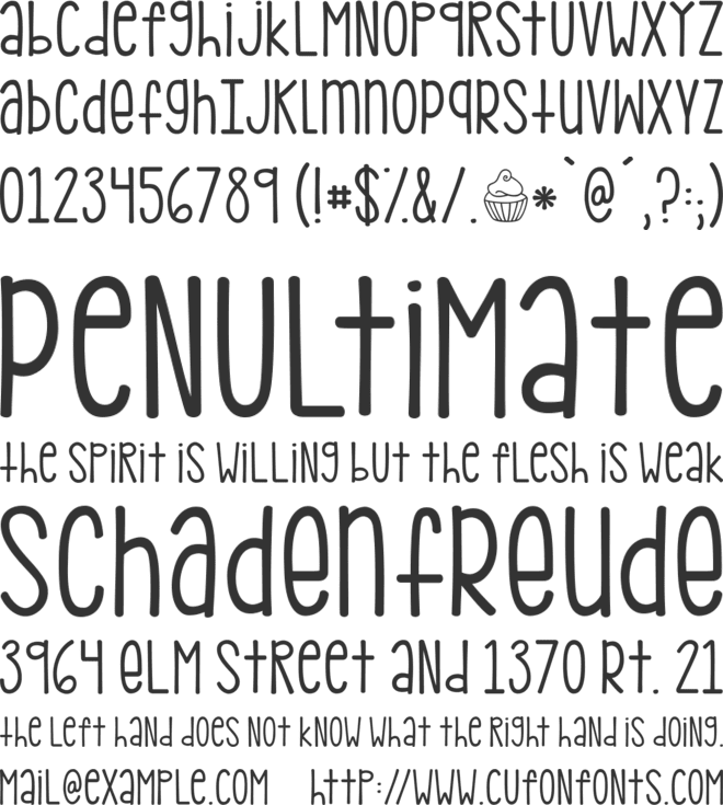 kg pdx bridgetown font preview