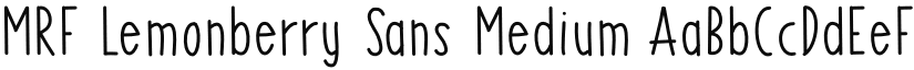 MRF Lemonberry Sans Medium font