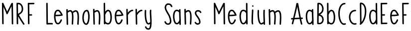 MRF Lemonberry Sans Medium font