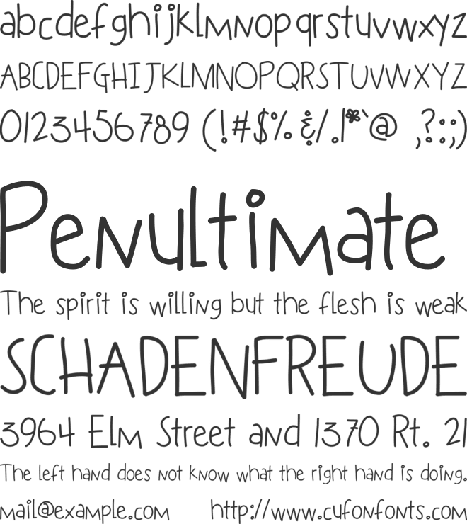 KBSneakyWalrus font preview