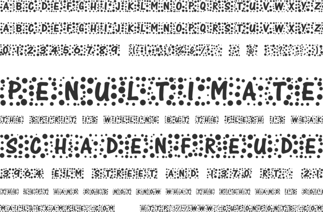 Whimzee font preview