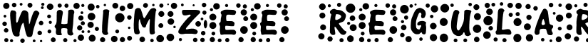 Whimzee Regular font