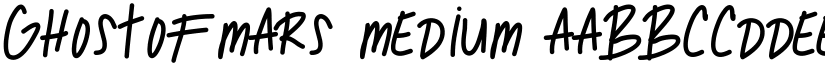 GhostOfMars Medium font