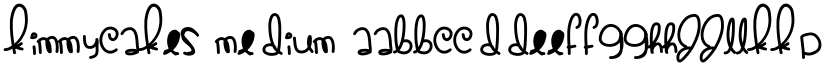 KimmyCakes Medium font