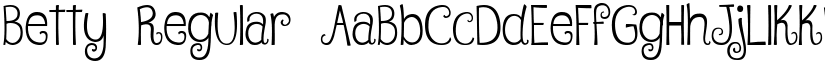 Betty Regular font