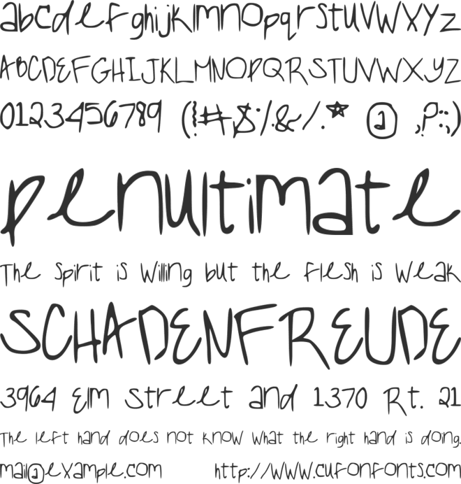 AMazing font preview