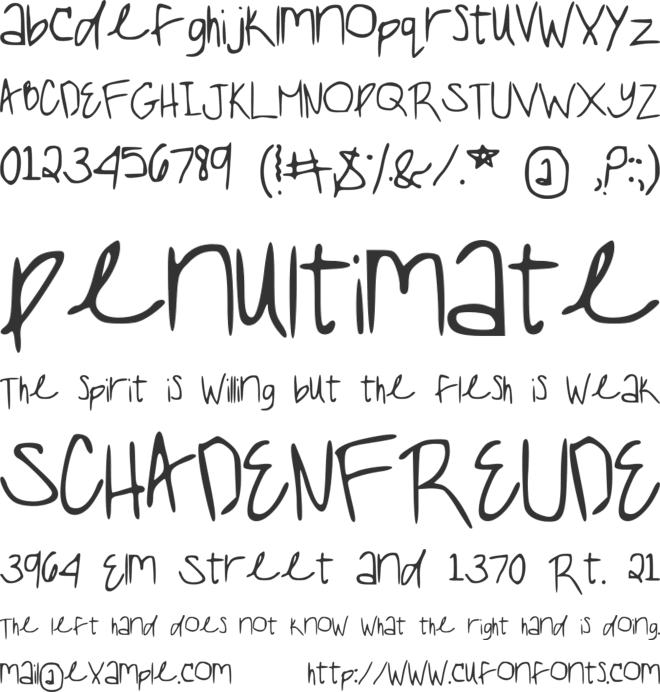 AMazing font preview