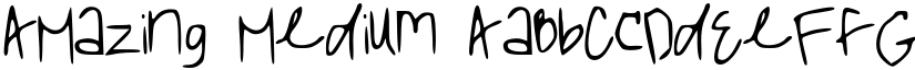 AMazing Medium font