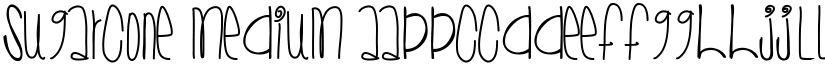 SugarCone Medium font