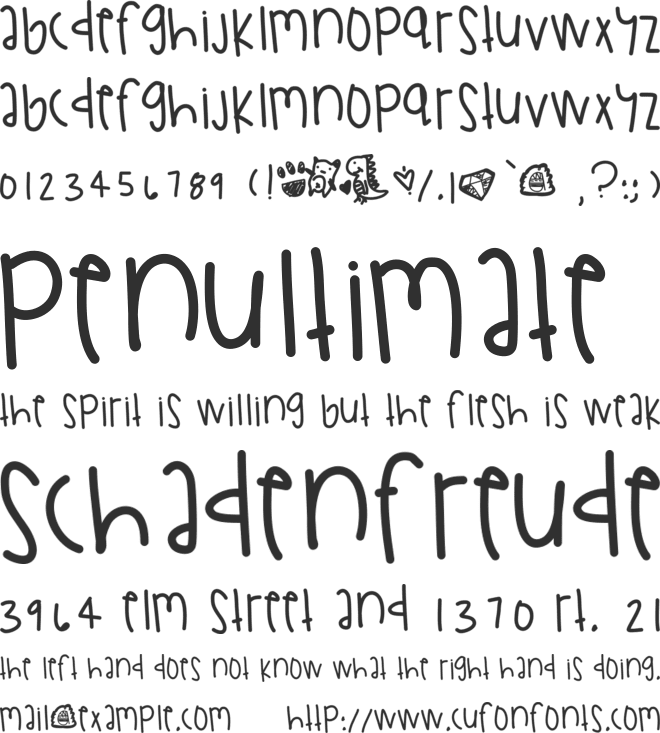 ChickenAndWaffles font preview