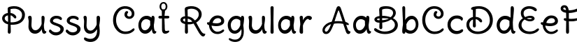 Pussy Cat Regular font