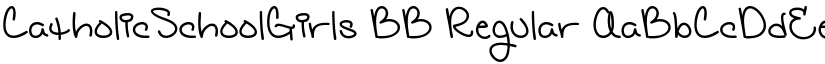 CatholicSchoolGirls BB Regular font
