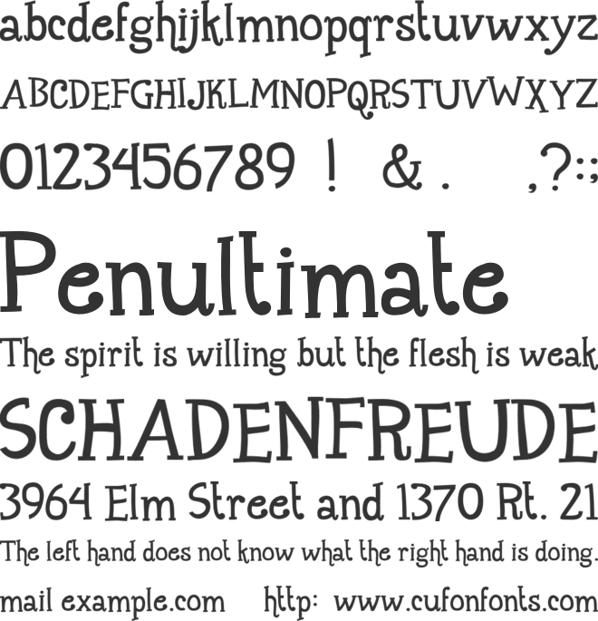 Maharani font preview