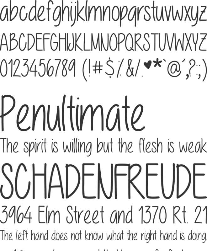 Macilynn Marie font preview