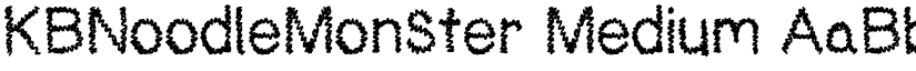 KBNoodleMonster Medium font