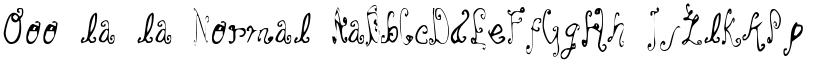 Ooo la la Normal font