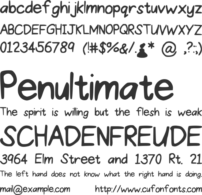 ProperPrincess font preview