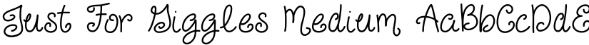 Just For Giggles Medium font